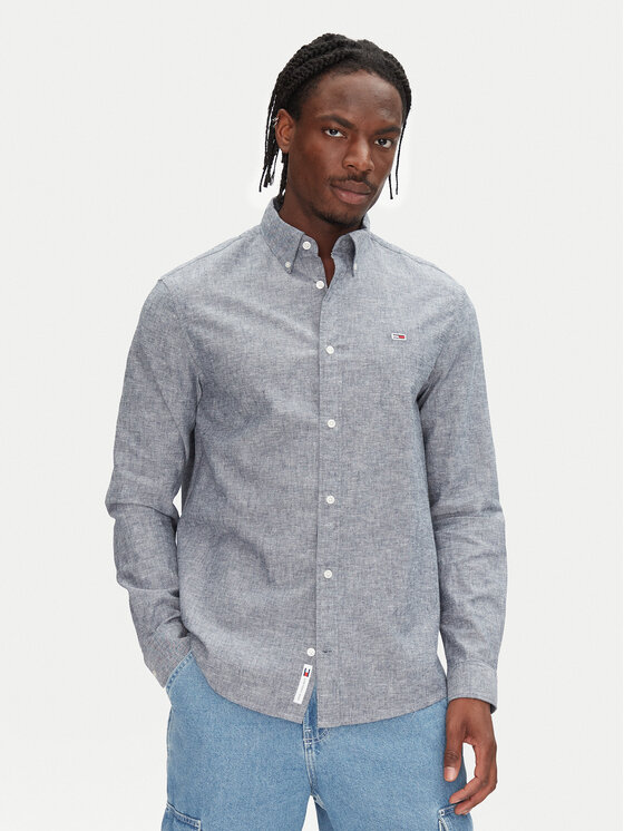 Tommy Jeans Marškiniai · Tamsiai mėlyna · Regular Fit