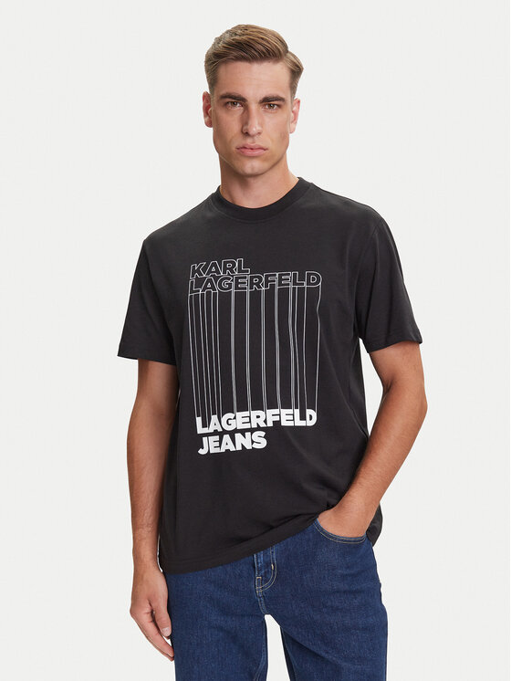 Karl Lagerfeld Jeans Marškinėliai · Juoda