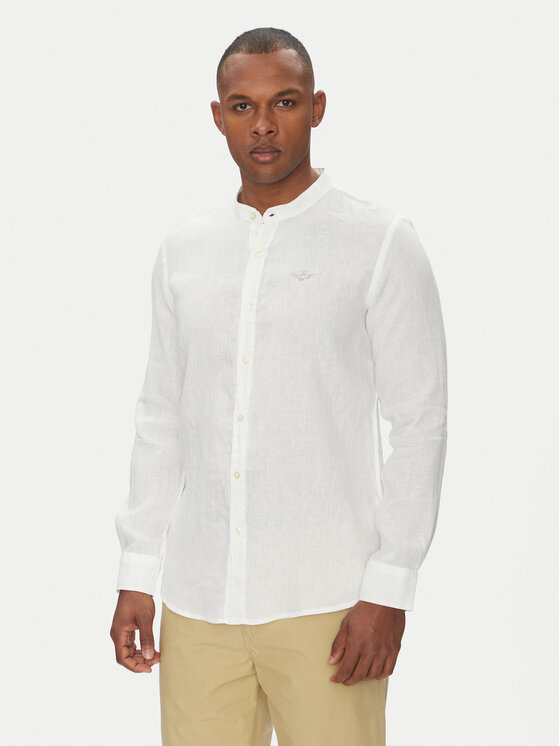 Aeronautica Militare Marškiniai · Balta · Regular Fit