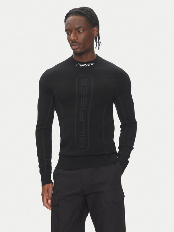 Tommy Hilfiger Marškinėliai ilgomis rankovėmis · Juoda