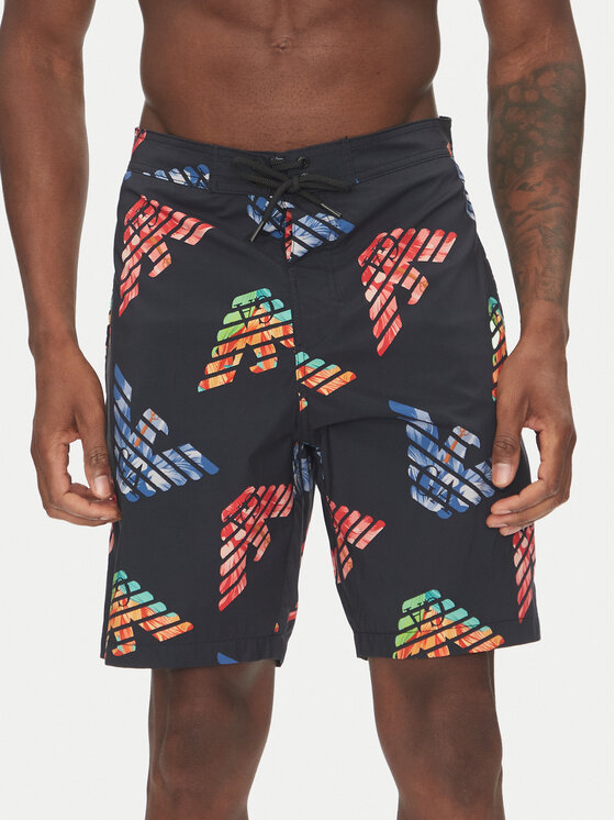 Emporio Armani Plaukimo šortai · Juoda