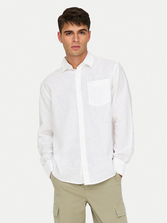 Only & Sons Marškiniai · Balta · Regular Fit