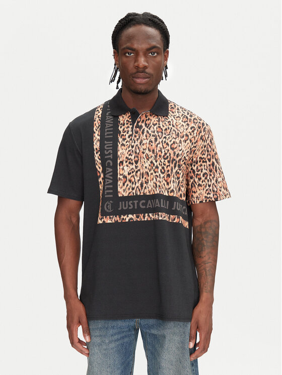 Just Cavalli Polo marškinėliai · Juoda