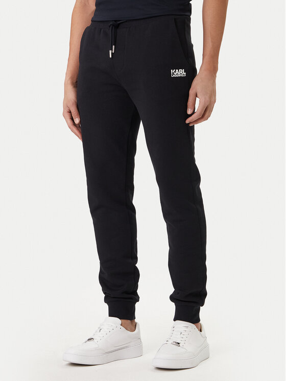 KARL LAGERFELD Sportinės kelnės · Tamsiai mėlyna · Regular Fit