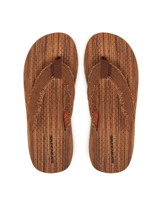 Skechers Šlepetės per pirštą · Ruda