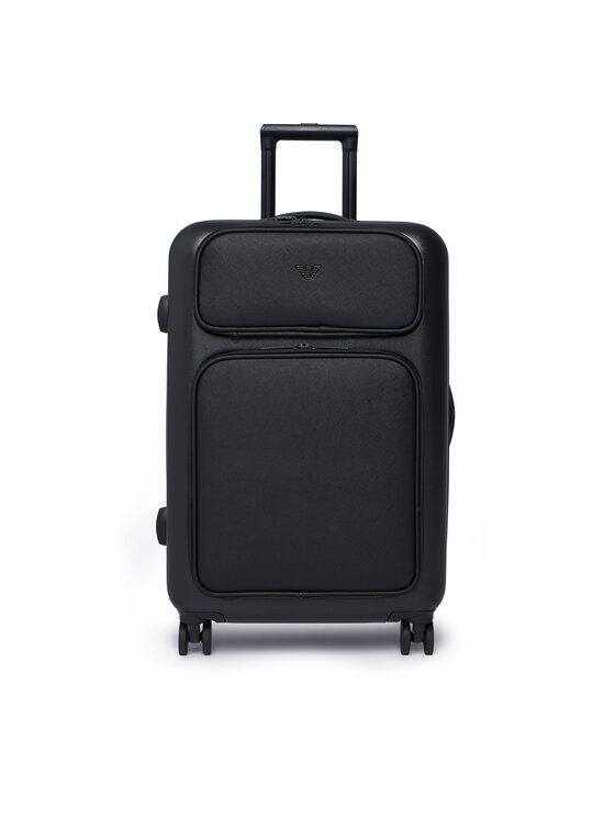 Emporio Armani Vidutinio dydžio lagaminas · Juoda