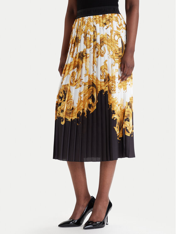 Versace Jeans Couture Plisuotas sijonas · Juoda · Maksi