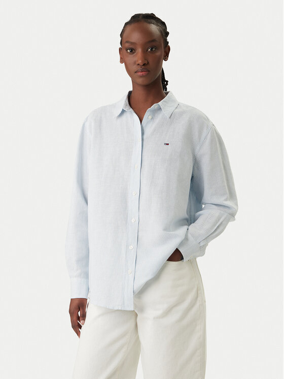 Tommy Jeans Marškiniai · Žydra