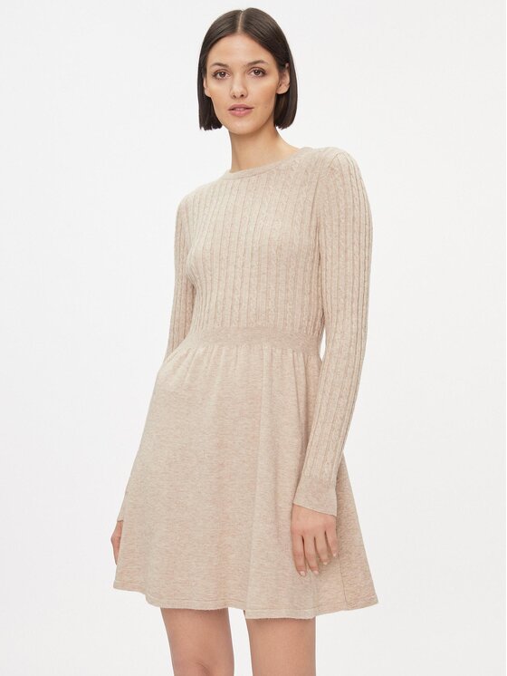 ONLY Trikotažinė suknelė · Smėlio · Mini