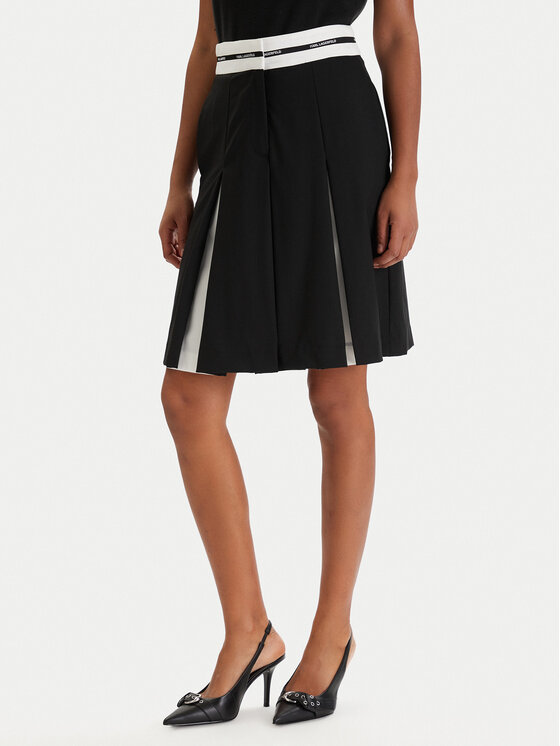 KARL LAGERFELD Mini sijonas · Juoda · Mini