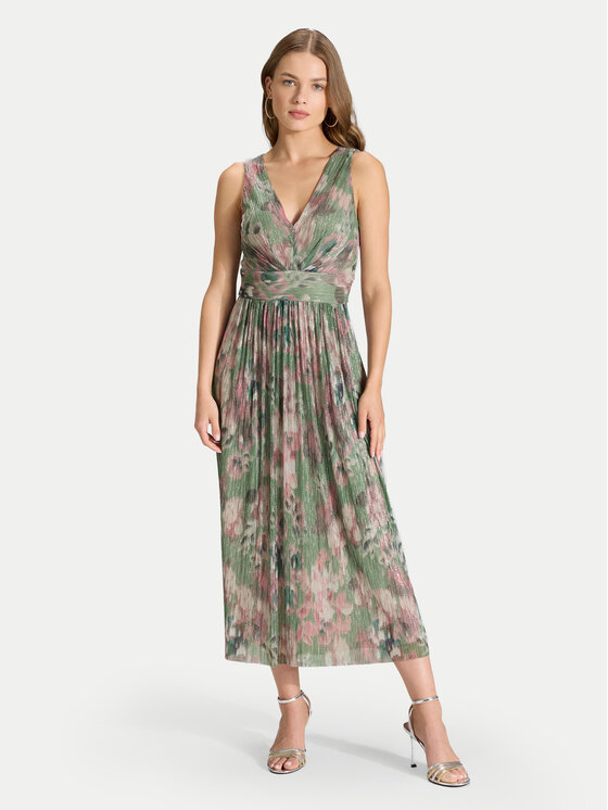 Swing Kokteilinė suknelė · Žalia · Midi