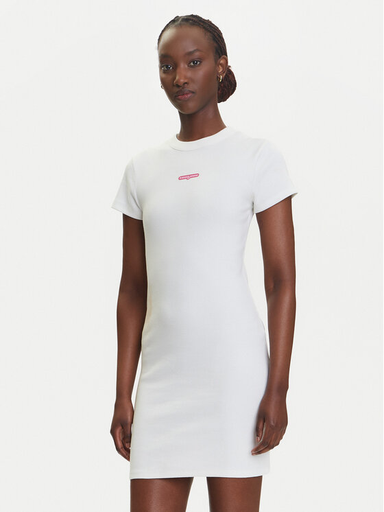 Tommy Jeans Kasdieninė suknelė · Écru · Mini