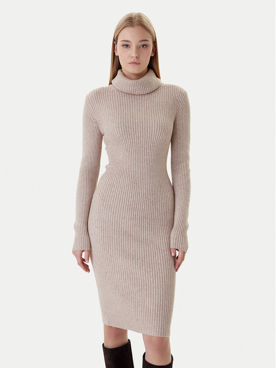 ONLY Trikotažinė suknelė · Smėlio · Mini