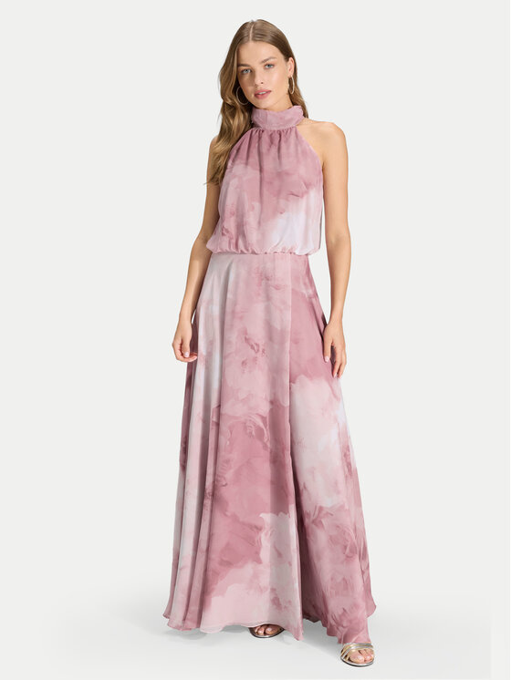 Swing Vakarinė suknelė · Rožinė · Maksi