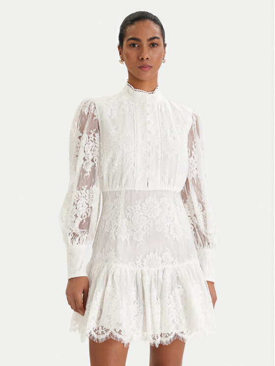 Bardot Kokteilinė suknelė · Écru · Mini