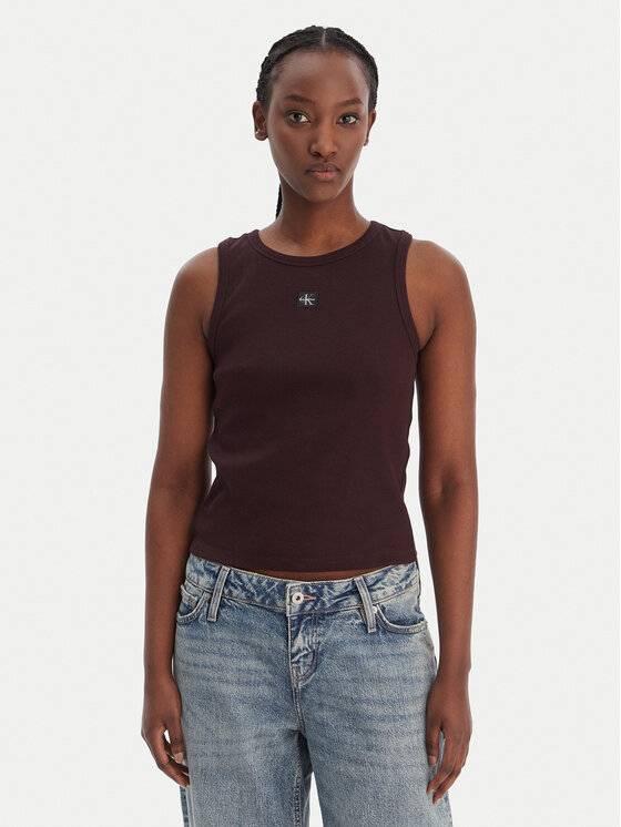 Calvin Klein Jeans Marškinėliai · Ruda