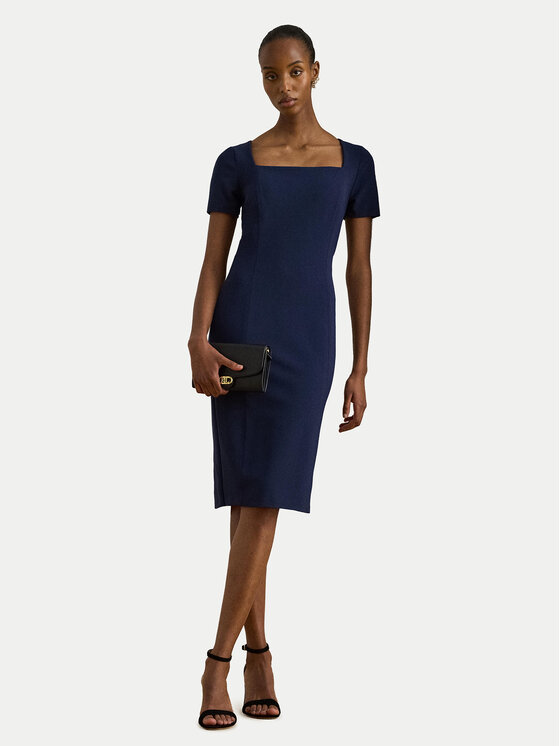 LAUREN RALPH LAUREN Kokteilinė suknelė · Tamsiai mėlyna · Mini
