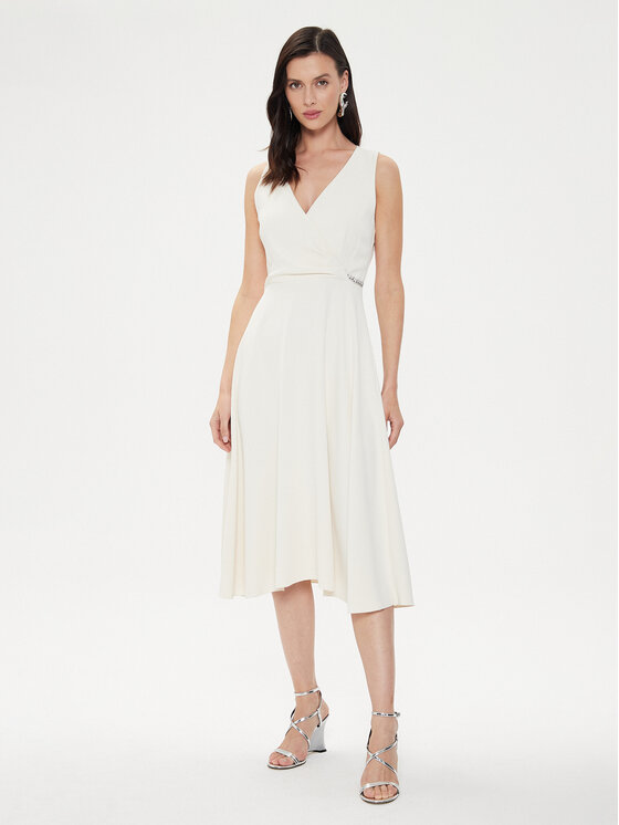 Rinascimento Kokteilinė suknelė · Écru · Midi