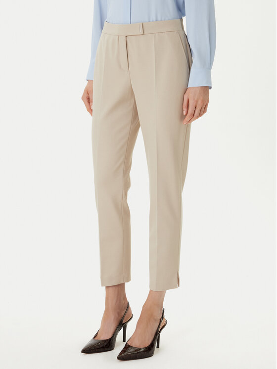 Kodas 20MAY BOSS Medžiaginės kelnės · Smėlio · Slim Fit