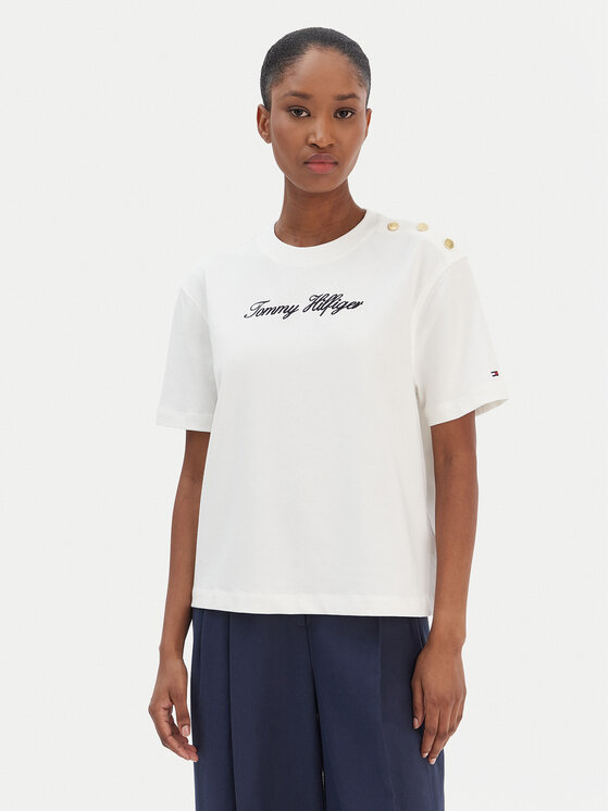 Tommy Hilfiger Marškinėliai · Écru