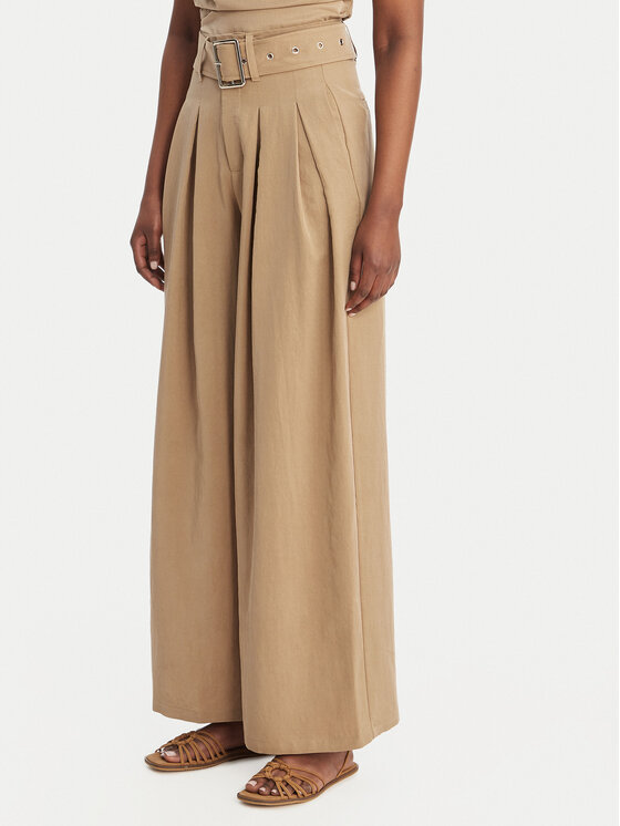 Kodas 20MAY Eleh Palazzo kelnės · Smėlio · Regular Fit