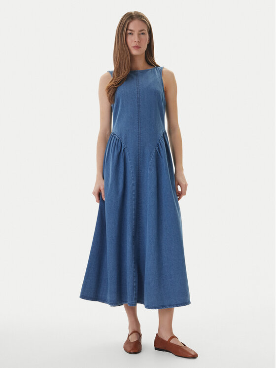 Vero Moda Džinsinė suknelė · Mėlyna · Midi