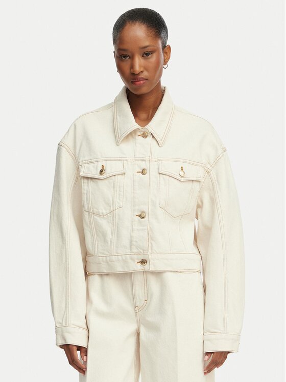 HUGO Džinsinė striukė · Écru