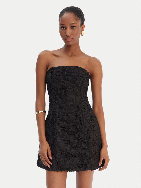 Bardot Kokteilinė suknelė · Juoda · Mini