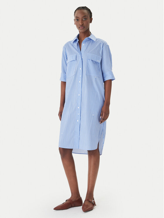 JOOP! Marškinių tipo suknelė · Mėlyna · Midi