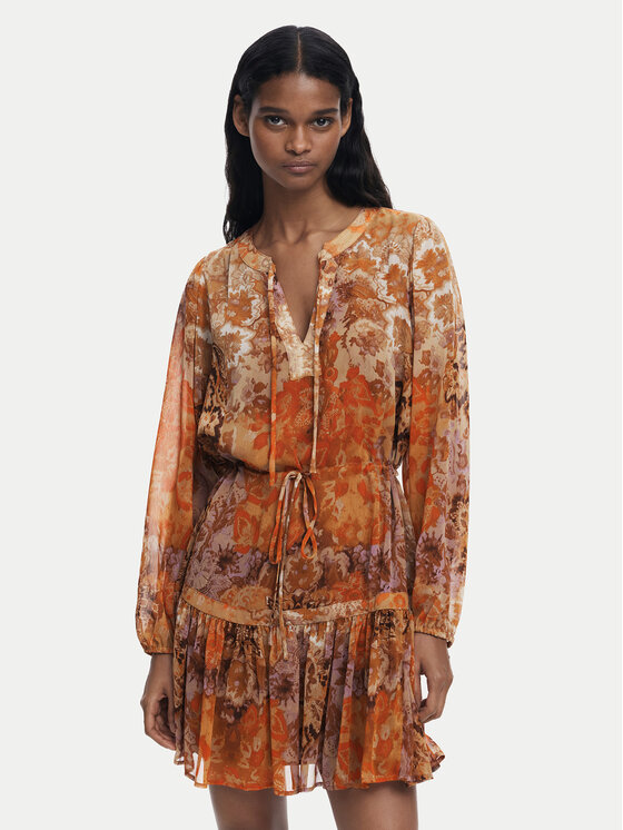 Desigual Kasdieninė suknelė · Oranžinė · Mini