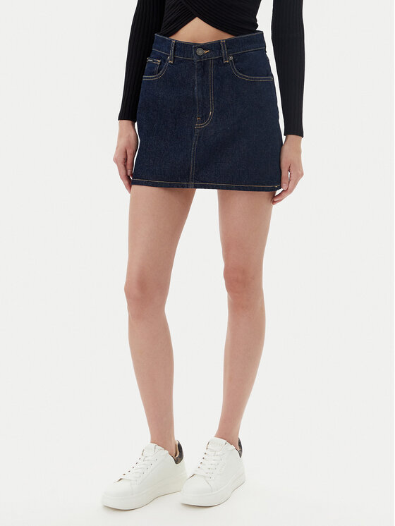 Guess Jeans Džinsinis sijonas · Tamsiai mėlyna · Mini