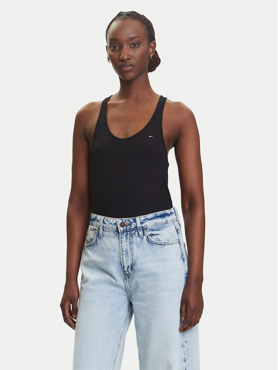 Tommy Jeans Marškinėliai · Juoda