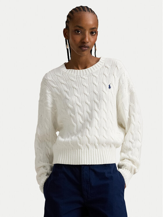 Polo Ralph Lauren Megztinis · Balta · Relaxed Fit