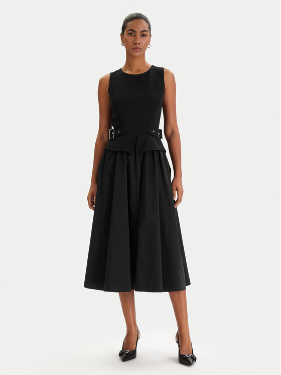 KARL LAGERFELD Kokteilinė suknelė · Juoda · Midi