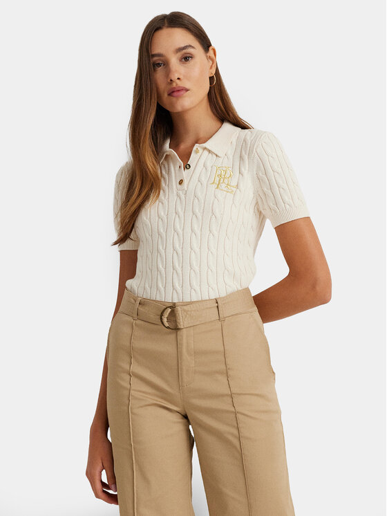 LAUREN RALPH LAUREN Polo marškinėliai · Écru