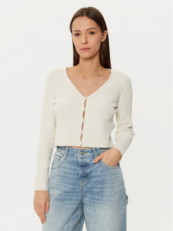 ONLY Kardiganas · Smėlio · Slim Fit