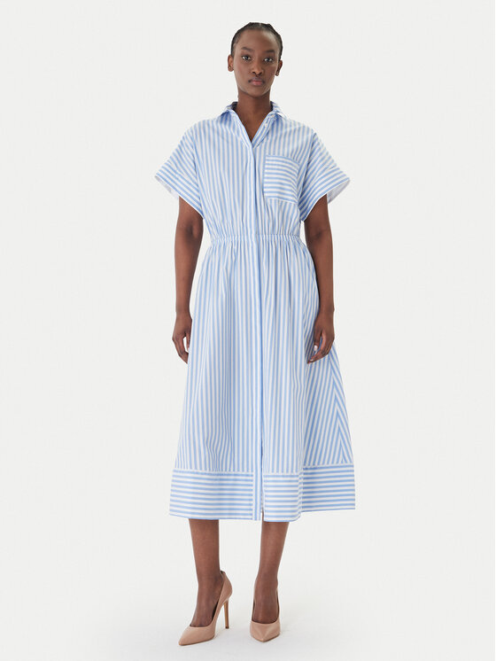 JOOP! Marškinių tipo suknelė · Žydra · Midi