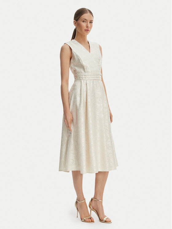 Rinascimento Kokteilinė suknelė · Écru · Midi