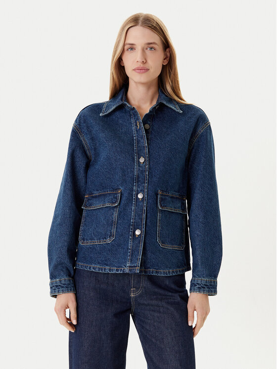 United Colors Of Benetton Džinsinė striukė · Tamsiai mėlyna