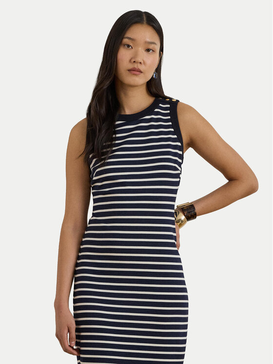 LAUREN RALPH LAUREN Kasdieninė suknelė · Tamsiai mėlyna · Midi