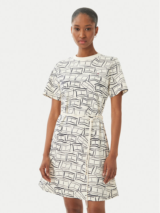 Tommy Hilfiger Kasdieninė suknelė · Šviesiai smėlinė · Mini