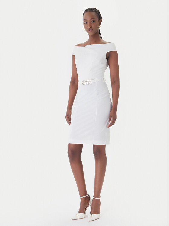 Rinascimento Kokteilinė suknelė · Balta · Midi