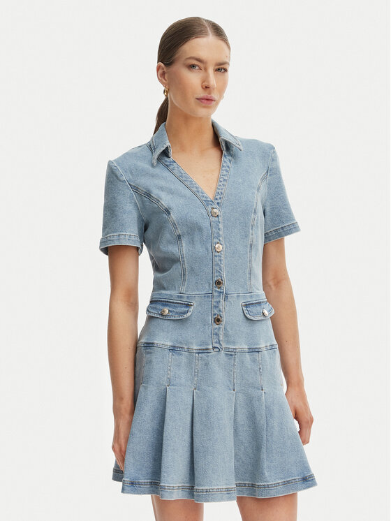 Morgan Džinsinė suknelė · Žydra · Mini