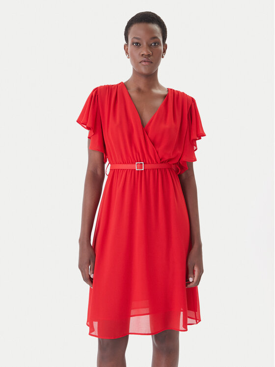 Artigli Kokteilinė suknelė · Raudona · Midi