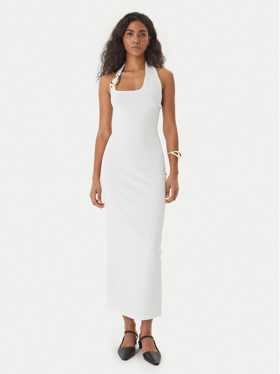 HUGO Kokteilinė suknelė · Écru · Midi