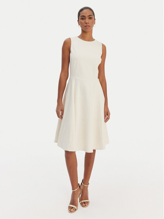 LAUREN RALPH LAUREN Kokteilinė suknelė · Écru · Midi