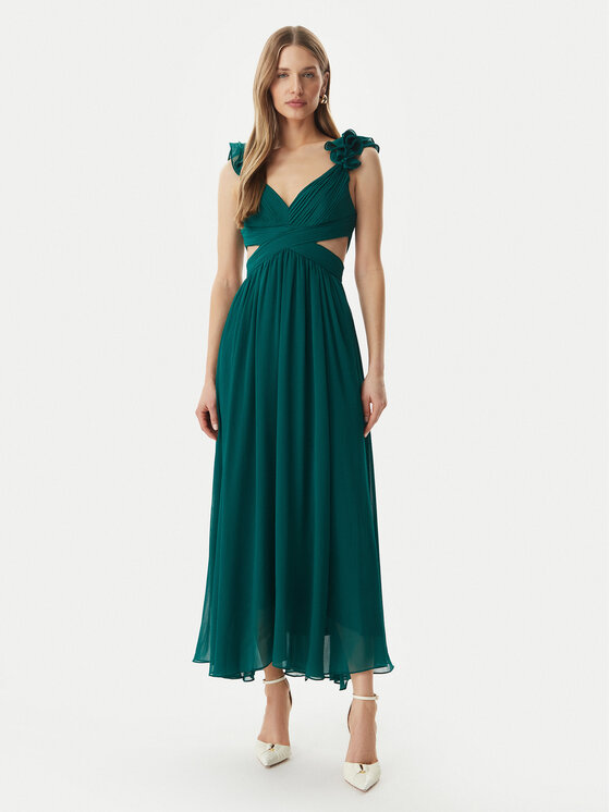 Morgan Vakarinė suknelė · Žalia · Maksi