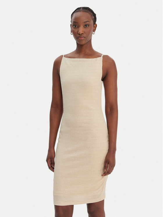 Guess Kokteilinė suknelė · Smėlio · Mini