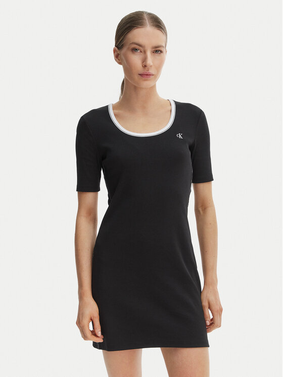Calvin Klein Jeans Kasdieninė suknelė · Juoda · Mini