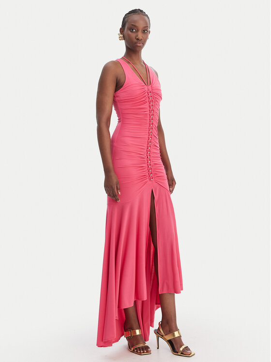 Just Cavalli Kokteilinė suknelė · Rožinė · Midi